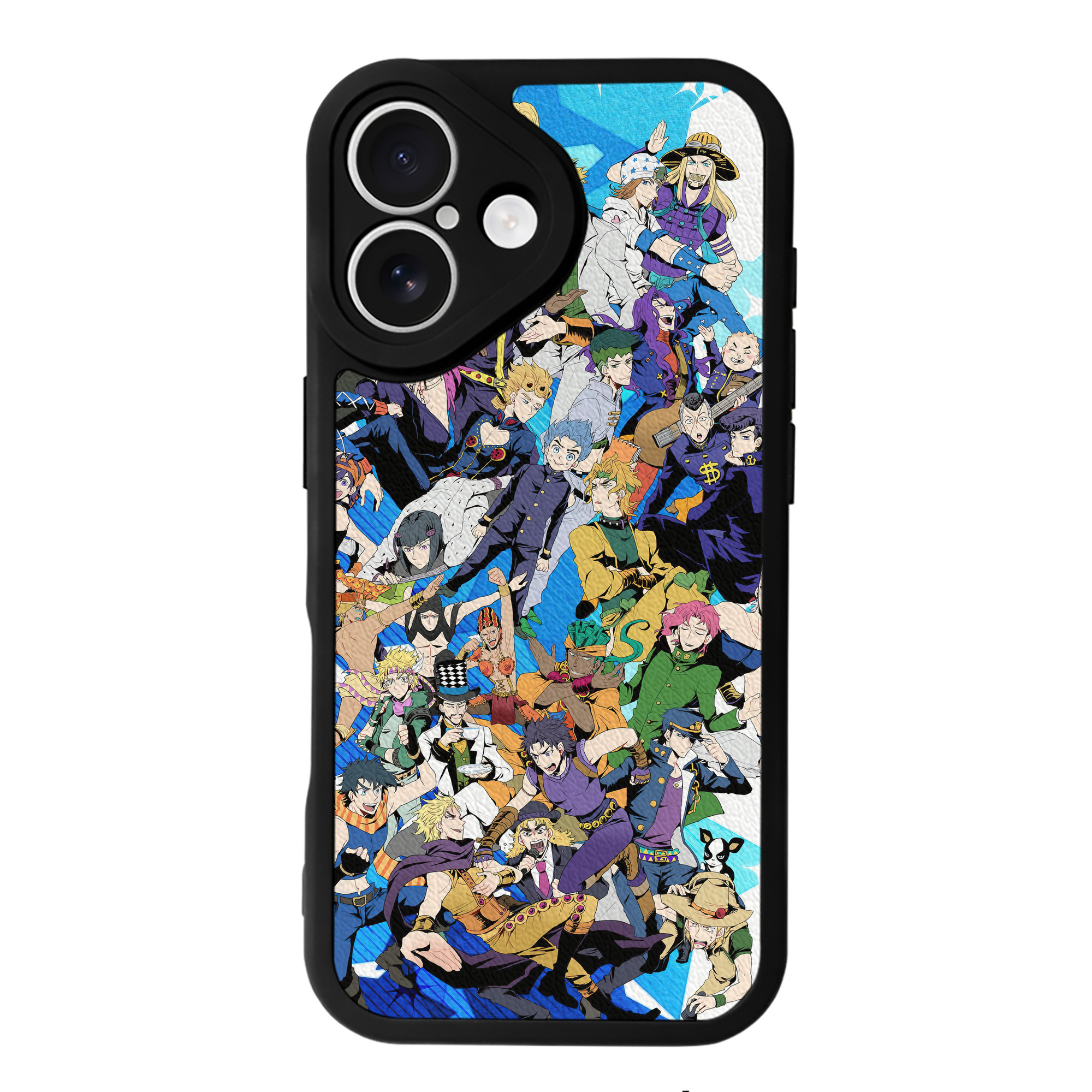 （画像用） ジョジョの奇妙な冒険 JoJo's Bizarre Adventure 【iPhone 16シリーズ対応】シリコンスマホケース（レザー調） 材質：シリコン